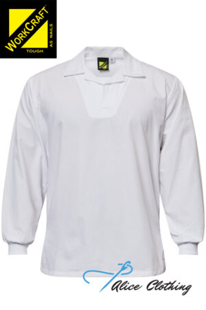 Food Industry Jac L/S Shirt with Modesty Neck Insert | WS3015